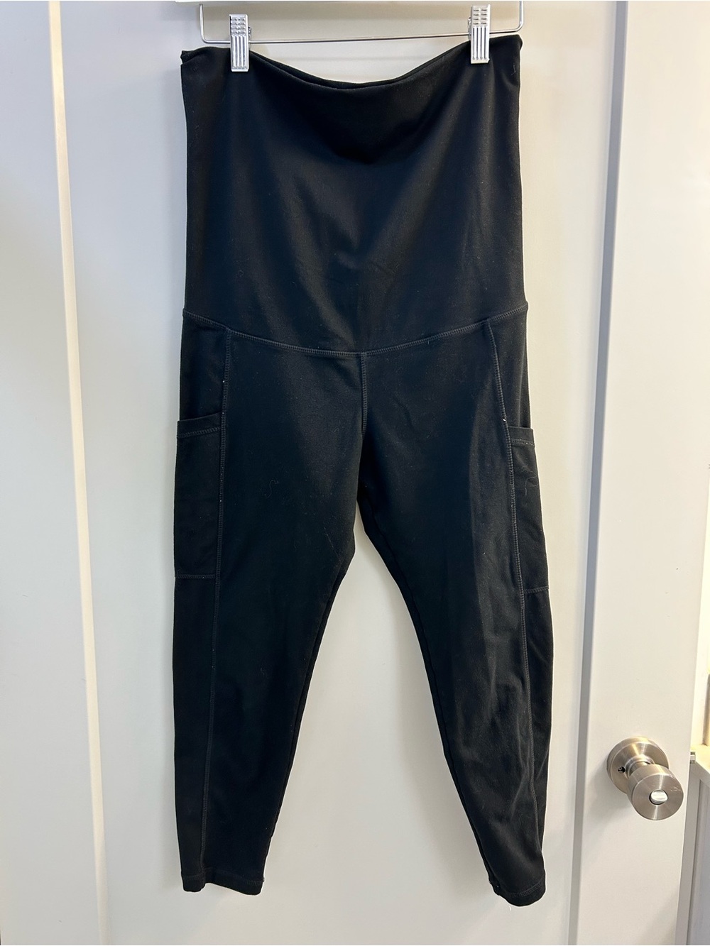 Maternity High-Rise Black Leggings